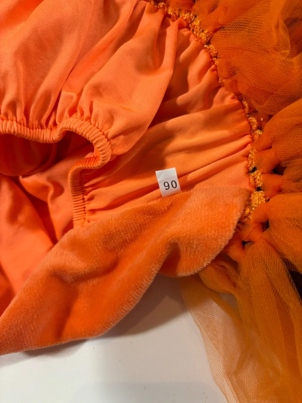 Toddler Pebbles Flintstones Costume Tutu Dress Orange Blue 18-24M 2T New